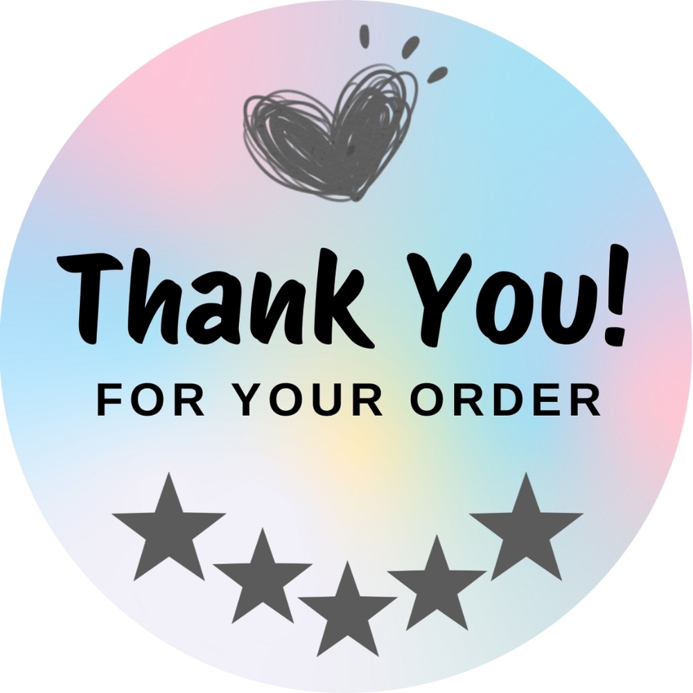 100 Thermal Stickers 2” Round